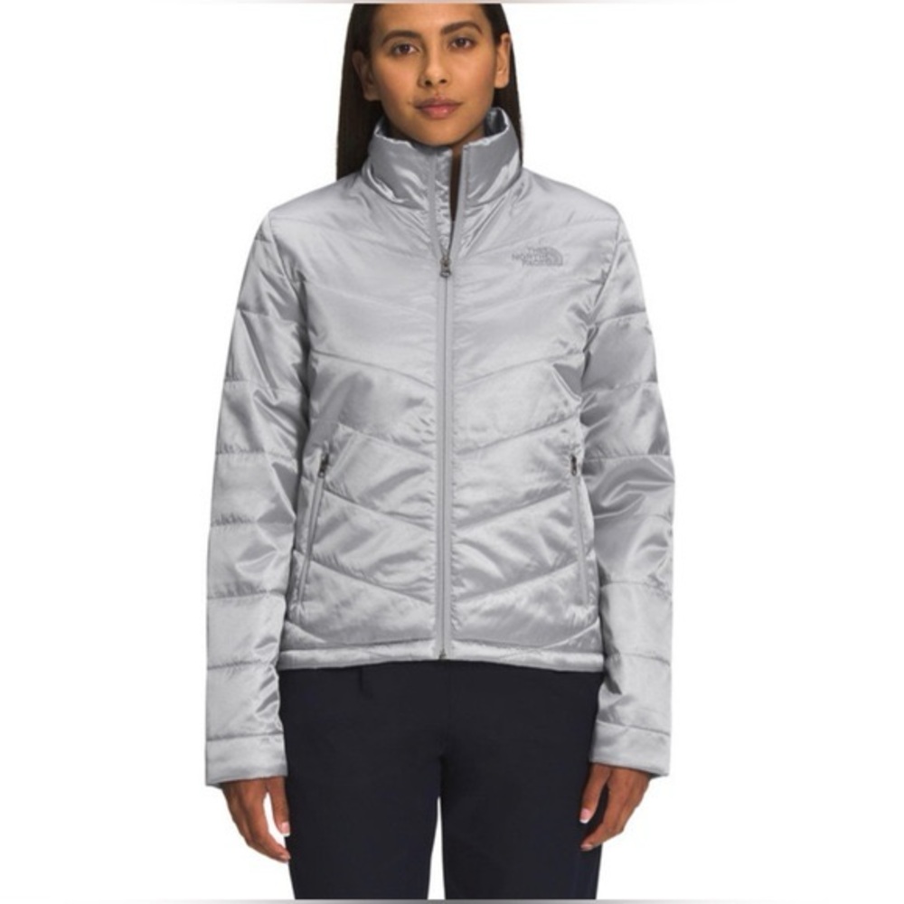 BRAND NEW The North Face Meld Grey Shine Tamburello Jacket Size S Women